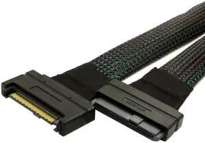 Xiwai Cable U.2 U2 SFF-8639 NVME PCIe SSD Cable Male to Female Extension 50cm 68pin