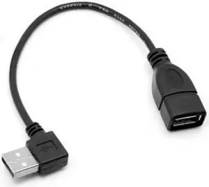 Xiwai Cable 90D Left Angled type USB 2.0 A Male to USB Female M/F extension cable 20cm Xiwai Cable 90D Left Angled type USB 2.0 A Male to USB Female M/F extension cable 20cm