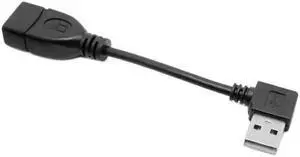 KAIBOXIXI 480Mbps USB 2.0 Right Angled 90 Degree A type Male to Female Extension Cable 10cm
