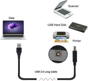 Chenyang Cable 8m 5m 3m USB Standard-B Type to USB 2.0 Male Data Cable for Hard Disk & Scanner & Printer