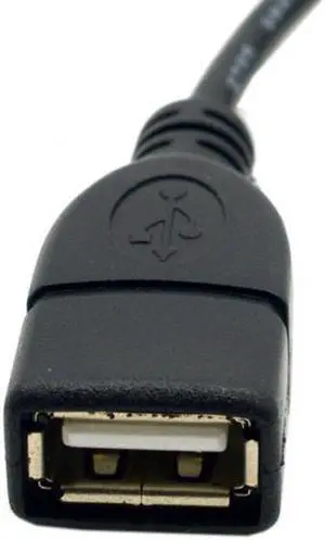 Xiwai Cable USB 2.0 A Female OTG to Left Angled 90 Degree Mini B Male Cable 10cm