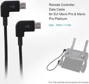 Xiwai Cable Remote Controller Data Cable Micro USB 2.0 to Micro USB for DJI Mavic Pro Platinum Mavic Pro RC Accessories