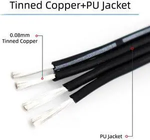 Xiwai Cable 3pcs/lot 13cm USB 2.0 Type-A to Mini Micro USB Type-C Male Data Flat Slim FPC Cable for FPV & Disk & Phone