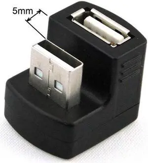 Xiwai Cable Up Angled USB 2.0 Adapter A Male to Female Extension 90 180 360 Degree Black Xiwai Cable Up Angled USB 2.0 Adapter A Male to Female Extension 90 180 360 Degree Black