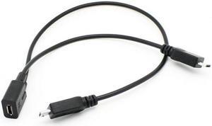 CYSM Micro USB Female to 2 Micro USB Male Splitter extension charge cable for Galaxy S5 i9600 S4 I9500 Note2 N7100 S3 I9300 S2 9100