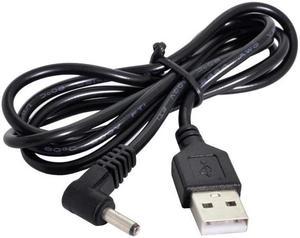 Chenyang Cable USB 2.0 Male to Right Angled 90 Degree 3.5mm 1.35mm DC power Plug Barrel 5v Cable 100cm