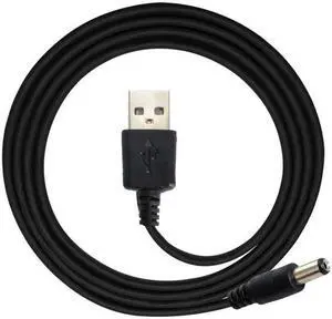 CYSM USB 2.0 A Type Male TO 5.5x2.1mm DC Power Plug Barrel Connector 5v Cable 100cm