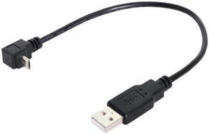 Xiwai Cable up angled 90 degree Micro USB Male to USB Data Charge Cable for i9500 9300 N7100