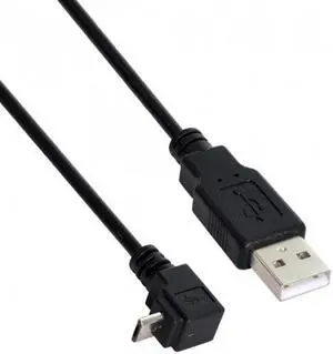 Xiwai Cable 100cm Up Angled 90 Degree Micro USB Male to USB Data Charge Cable for Cell Phone & Tablet
