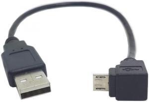 CYSM Down angled 90 degree Micro USB to USB Data Charge Cable for i9500 9300 N7100