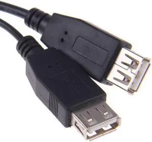 Xiwai Cable USB 2.0 A Male to Dual Data USB 2.0 A Female + Power Cable USB 2.0 A Female Extension Cable 20cm
