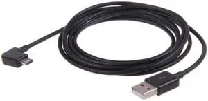 KAIBOXIXI Left angled 90 degree Micro USB Male to USB Data Charge Cable for Mobile Phone & Tablet 300cm Black