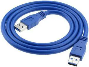 KAIBOXIXI New Super USB 3.0 Standard A Type Male to A Type Male Cable 1m