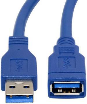 Chenyang U3-004 USB 3.0 Type-A Male to Female Extension 1.0M Cable Blue 100cm