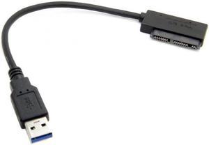 Chenyang Cable USB 3.0 to Micro SATA 7+9 16 Pin 1.8" 90 Degree Angled Hard Disk Driver SSD Adapter Cable 10cm