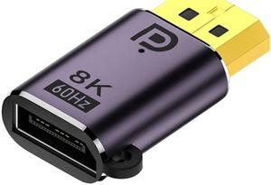 HKCY DisplayPort 1.4 Male to DP Female 8K 60hz Adapter Ultra-HD UHD 4K 144hz 7680*4320 for Video PC Laptop Monitor