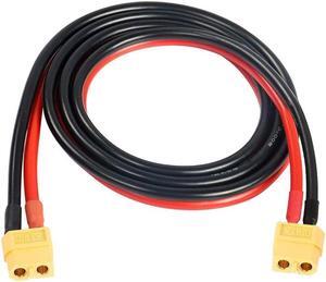 Cablecc XT60 Female to Female 12AWG Extension Cable Connector for RC Battery Portable Power Station Solar Panel