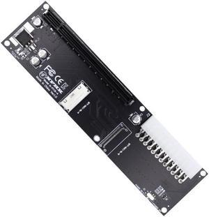 Xiwai 8x Oculink SFF-8612 8611 to PCIE PCI-Express 16x Adapter with ATX 24pin Power Port for Mainboard Graphics Card
