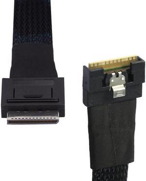 Chenyang Oculink PCIe PCI-Express SFF-8611 8i to SFF-8654 8i 8x Slimline SSD Data Active Cable 50cm