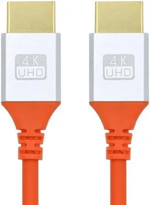 Cablecc HDMI 4K to HDMI Ultra Soft High Flex HDTV Cable Hyper Super Flexible Cord High Speed Type-A Male to Male for Computer HDTV