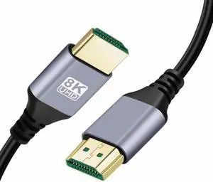 Cablecc HDMI 2.1 Ultra Thin HDTV Cable 8K 4K Hyper Super Flexible Slim Cord High Speed Type-A Male to Male for Computer HDTV