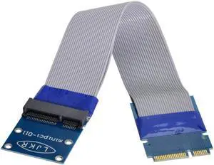 FVH Flexible Mini PCI Express PCI-e Mini Card Extender 52pin Male to Female Extension FFC Cable SA-147