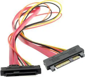 FVH SFF-8482 SAS Cable 29Pin Male to Female Hard Disk DRIVE EXTENSION Cable 25cm SF-039-0.2M