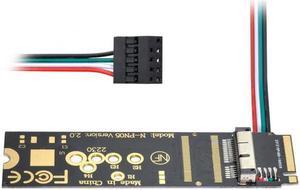 Jimier BCM94360CD BCM94360CS BCM943602CS BCM94360CS2 WiFi Card to M.2 NGFF Key-M NVME SSD Adapter