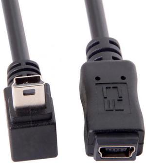 Chenyang Cable GPS Mini USB 5P 90D Down Direction Angled Male to 5p Female Extension Cable 0.2M