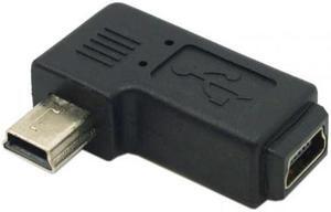 CYSM Mini USB 2.0 5P Male to Female M to F Extension Adapter 90 Degree Right Angled