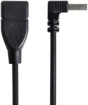 KAIBOXIXI 90 Degree Down Angled type USB 2.0 A Male to USB A Female Cable 20cm