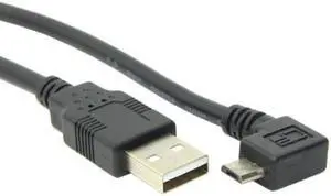 KAIBOXIXI 1.5m Left Angled 90 degree Micro USB Male to USB 2.0 Data Charge Cable for Cell Phone & Tablet