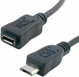 KAIBOXIXI 5ft Full Pin Connected Micro USB 2.0 Type 5Pin Male to Female Cable for Tablet & Phone & MHL & OTG  Extension