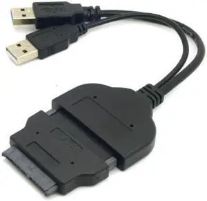 Xiwai Cable 1set USB 3.0 to SATA 22Pin & SATA to 16Pin Micro SATA Adapter for 1.8" 2.5" Hard Disk Driver With Extral USB Power Cable
