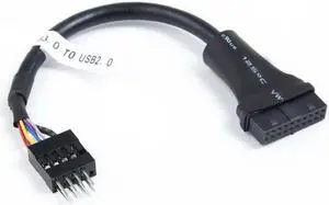 KAIBOXIXI USB 3.0 20pin Motherboard Housing Male to USB 2.0 9Pin Header Device Female Cable