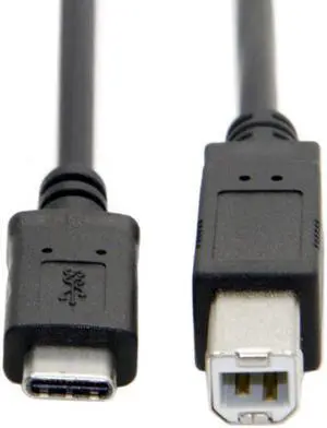 KAIBOXIXI USB-C USB 3.1 Type C Male to USB 2.0 B Type Male Data Cable for Cell Phone & Mac & Laptop