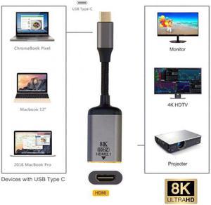 Chenyang Cable USB4 USB-C Type-C Source to Female HDMI 2.1 Cable Display 8K 60HZ UHD 4K HDMI Male Monitor