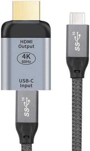 CYSM 10Gbps 100W Cable USB-C Type C Female Source to HDMI Sink HDTV Adapter 4K 60hz 1080p for Tablet & Phone & Laptop