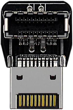 CYSM 2pcs USB 3.1 Front Panel Header Male to Female Type-E Motherboard Extension Data Adapter