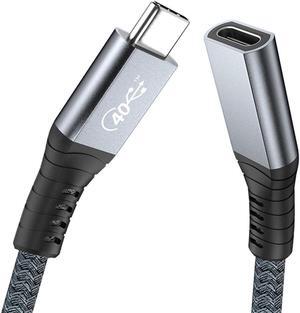 CYSM USB4 Extension Cable Male to Female 40Gbps with 100W Charging and 8K@60Hz Compatible with Thunderbolt3/4