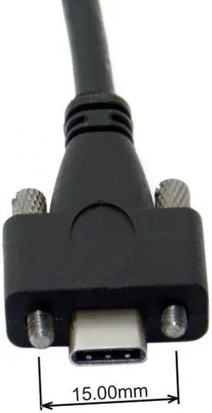 CYSM 5 Meters USB 3.1 Type-C Dual Screws Locking to Standard USB3.0 Data Cable Mount Type for Camera Recorder