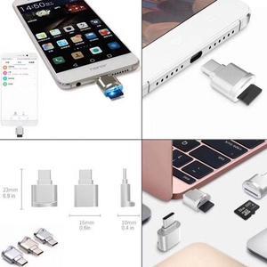 Xiwai Cable 2pcs USB 2.0 Type C USB-C to Micro SD SDXC TF Card Reader Adapter for Macbook & Cell Phone