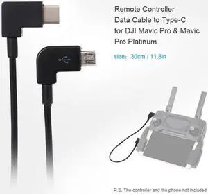 KAIBOXIXI Remote Controller Data Cable Type-C to Micro USB for DJI Mavic Pro Platinum Mavic Pro RC Accessories KAIBOXIXI Remote Controller Data Cable Type-C to Micro USB for DJI Mavic Pro Platinum Mavic Pro RC Accessories