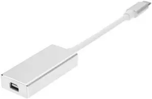 KAIBOXIXI USB-C USB 3.1 Type C to Mini DisplayPort DP 1080p HDTV Adapter Cable with Silver Case for Laptop Macbook
