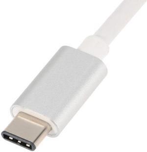CYSM USB-C USB 3.1 Type C to Mini DisplayPort DP 1080p HDTV Adapter Cable with Silver Case for Laptop Macbook