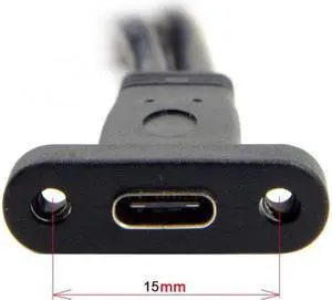 Xiwai Cable Single Port USB 3.1 Type C USB-C Female to USB 3.0 Motherboard 19pin Header Cable 40cm