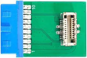 Jimier Cable USB 3.1 Front Panel Socket Key-B Type-E to USB 3.0 20Pin Header Male Extension Adapter for Motherboard