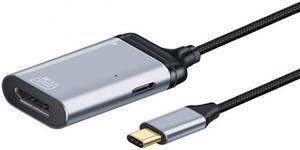 CYSM USB-C Type C to Displayport Monitor Converter Adapter 4K 2K 60hz with Female PD Power Port
