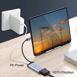 Xiwai Cable USB-C Type C to HDMI Converter HDTV Adapter 4K 60hz 1080p with Female PD Power Port