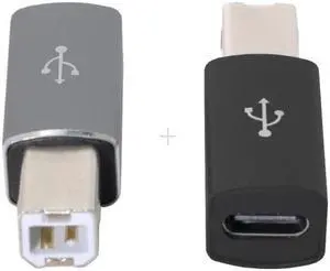 Jimier Cable 2pcs USB-C Type C to Midi Adapter Converter Lectronic Musical Instrument for Midi Keyboard Phone Tablet